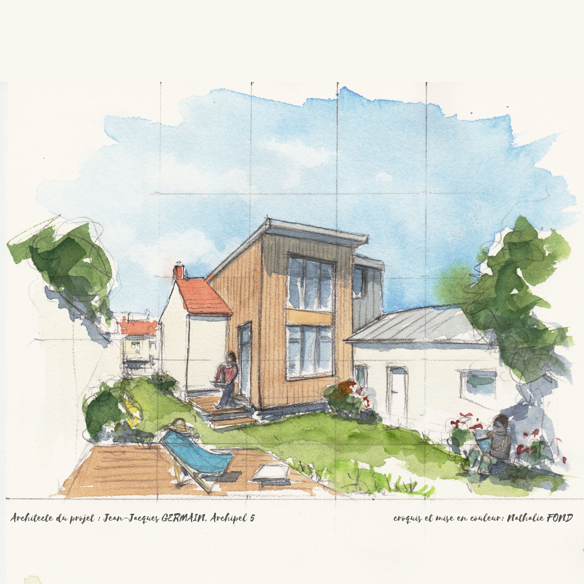 architecte Patrick Poirier dessin Nathalie Fond